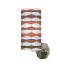 weave printed shade column wall sconce