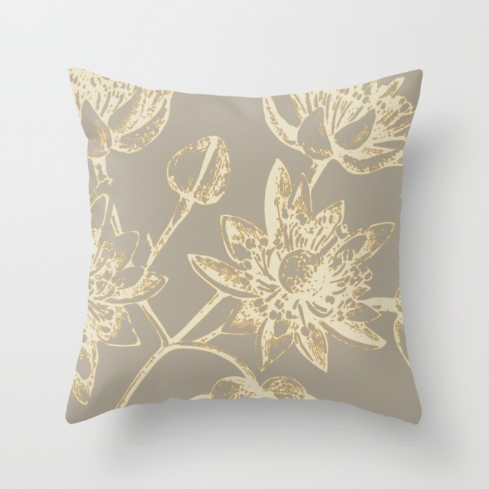 botanic 2 throw pillow
