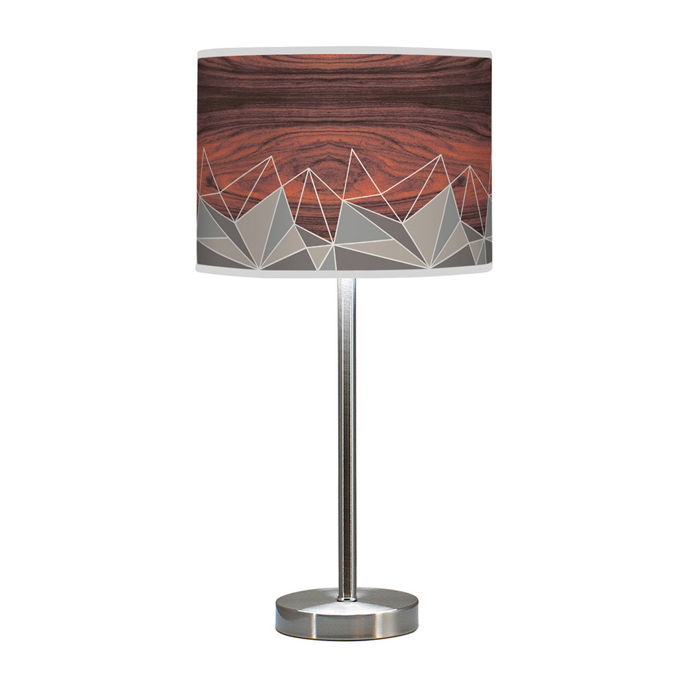 facet pattern printed shade hudson table lamp