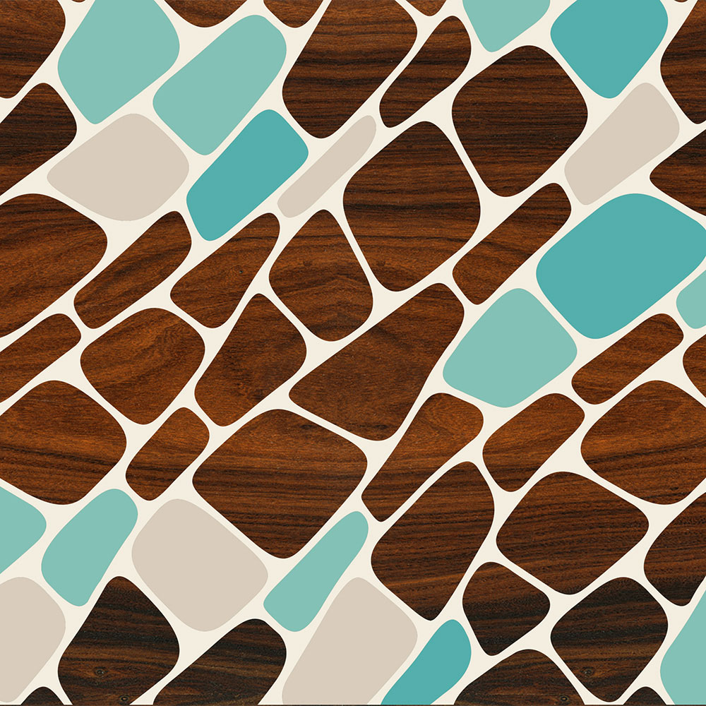 blue plant cell patterns geometric wall art prints