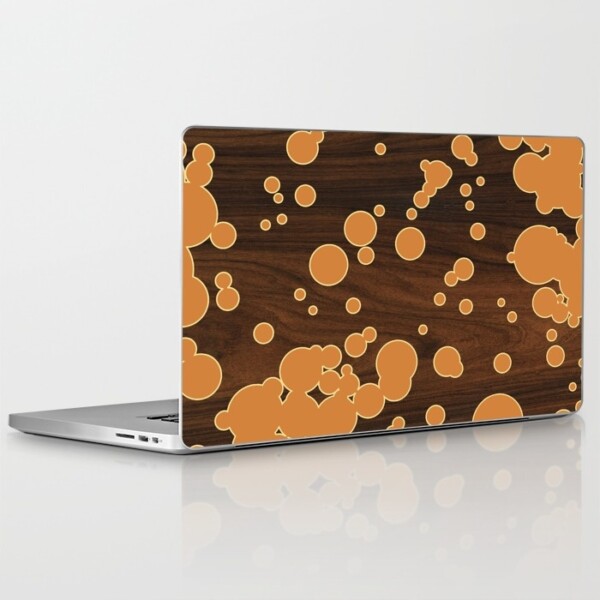 orange fizzy bubbles pattern designer phone case - jefdesigns