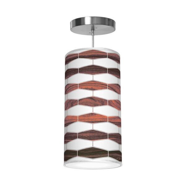 weave 3 column pendant rosewood