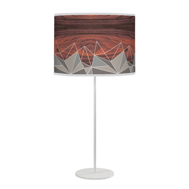 facet pattern printed linen shade tyler table lamp