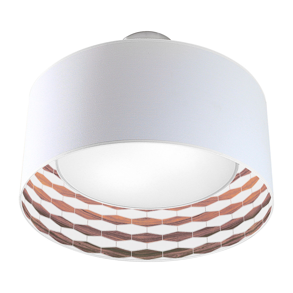 weave 3 patterns printed shade nest pendant