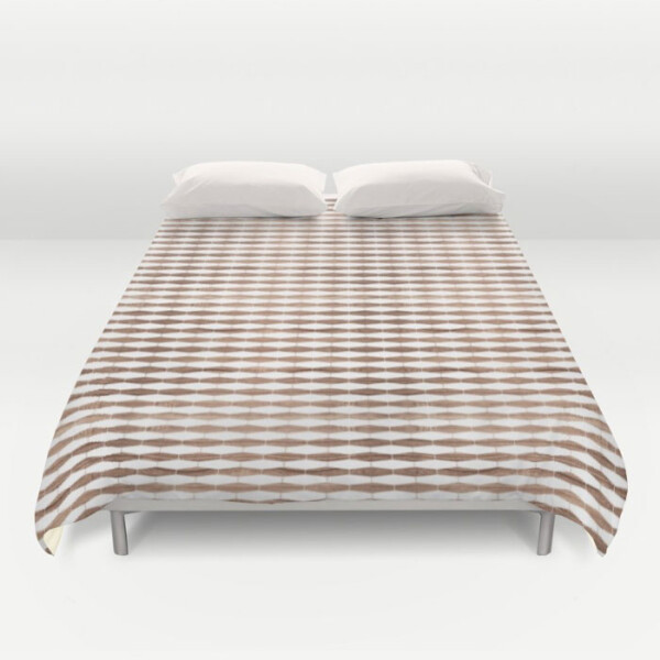 weave walnut duvet cover