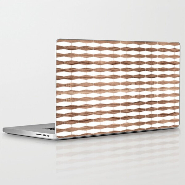 weave walnut laptop and ipad skin