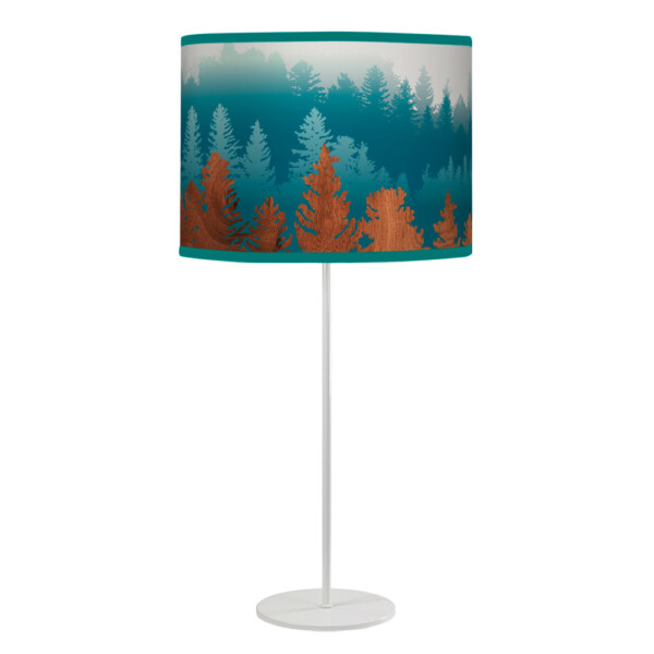 treescape printed shade tyler table lamp blue