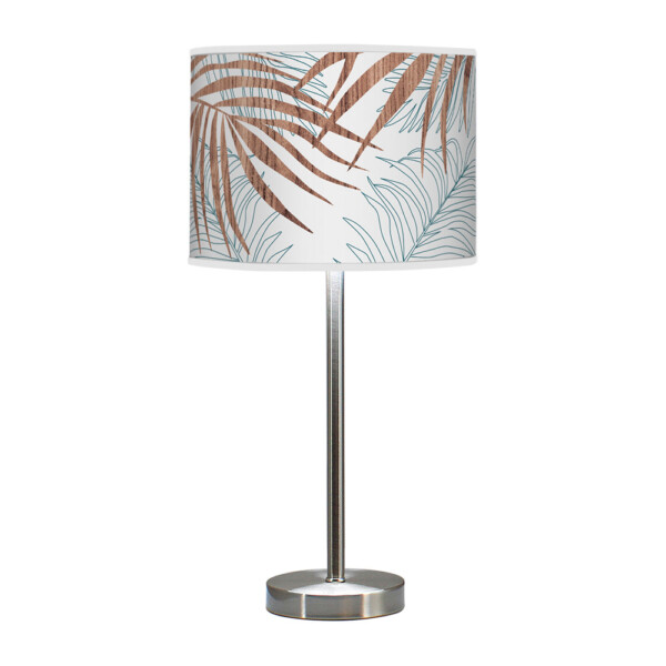 palm printed shade hudson table lamp blue