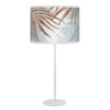 palm printed shade white tyler table lamp blue
