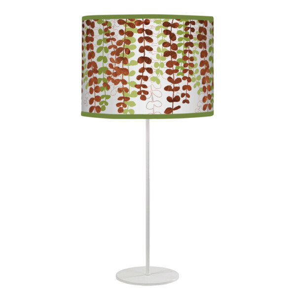 vine printed shade white tyler table lamp green