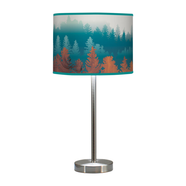 treescape printed shade hudson table lamp blue