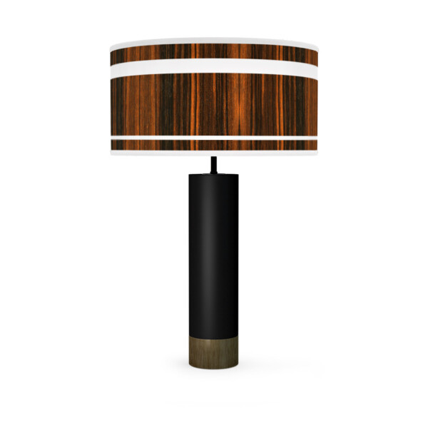 band printed shade thad table lamp ebony black