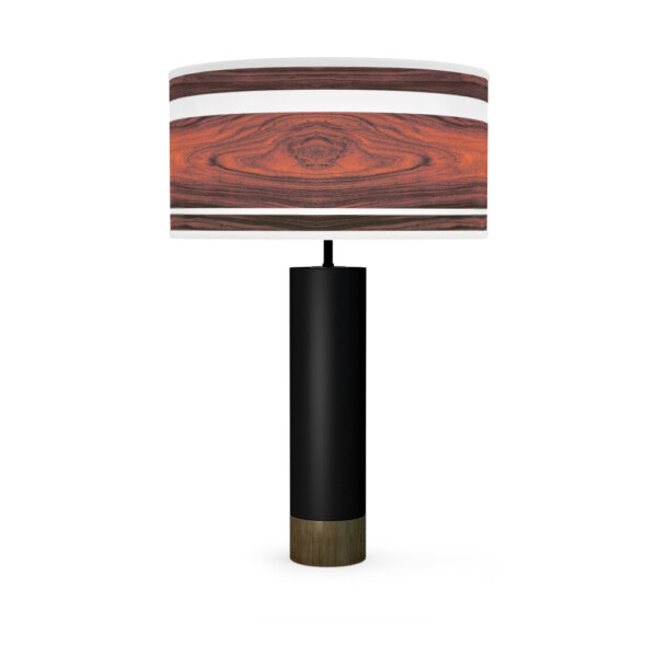 band printed shade thad table lamp rosewood black