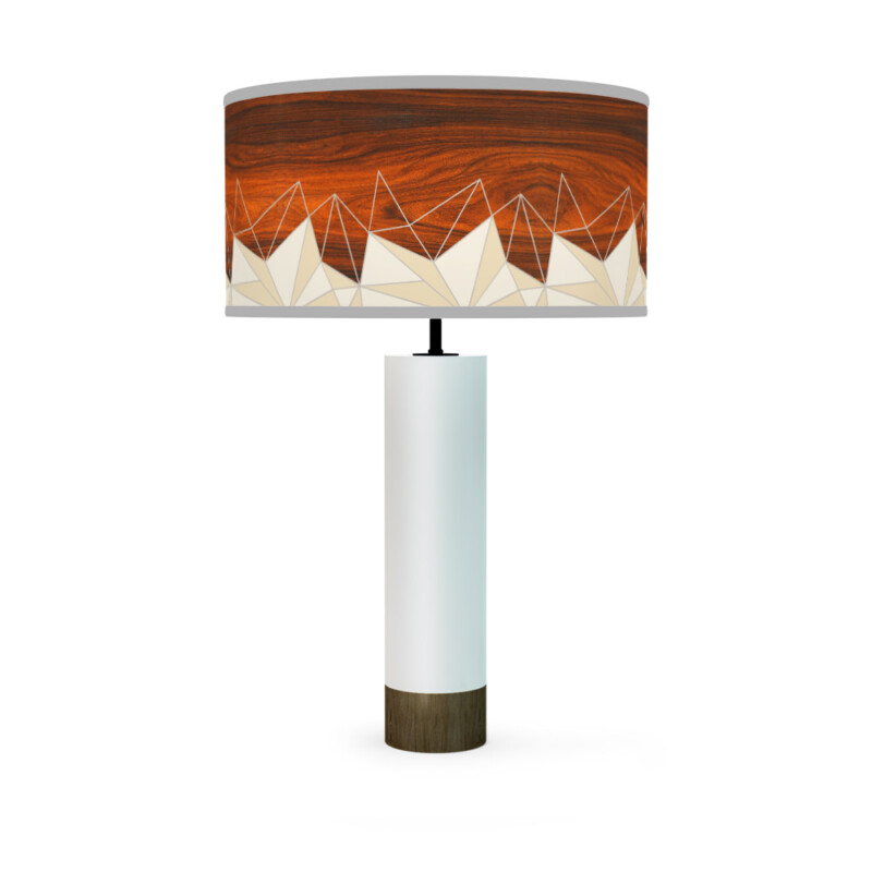 facet printed shade thad table lamp cream white