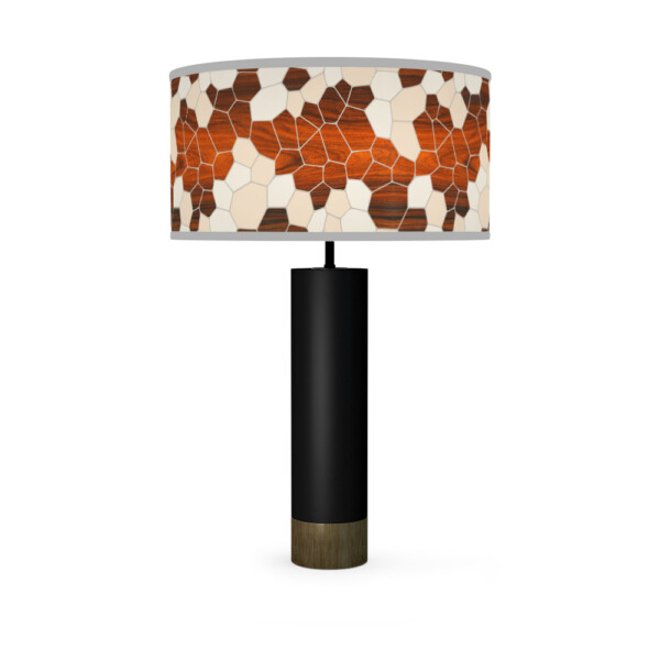 geode printed shade thad table lamp cream black