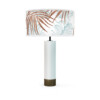 palm printed shade thad table lamp blue white