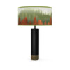 treescape printed shade thad table lamp green black
