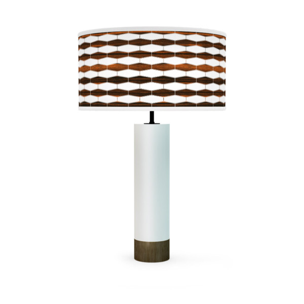 weave printed shade thad table lamp ebony white
