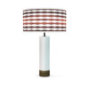 weave printed shade thad table lamp rosewood white