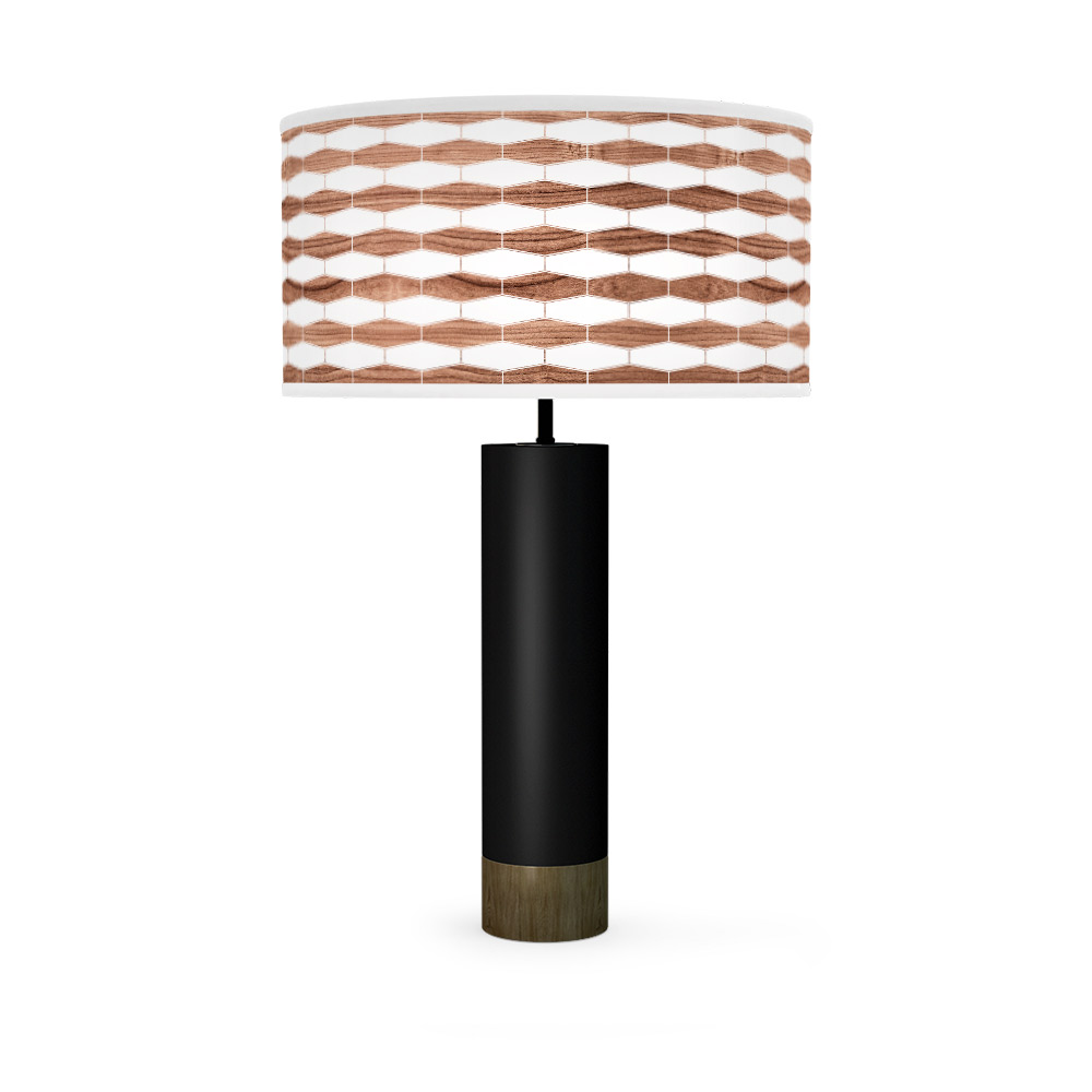 weave printed shade thad table lamp fixture jefdesigns