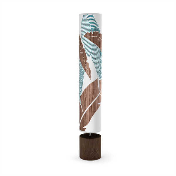 banana blue column floor lamp