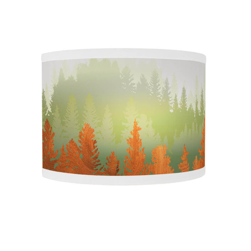 treescape Printed Shade Curve Sconce