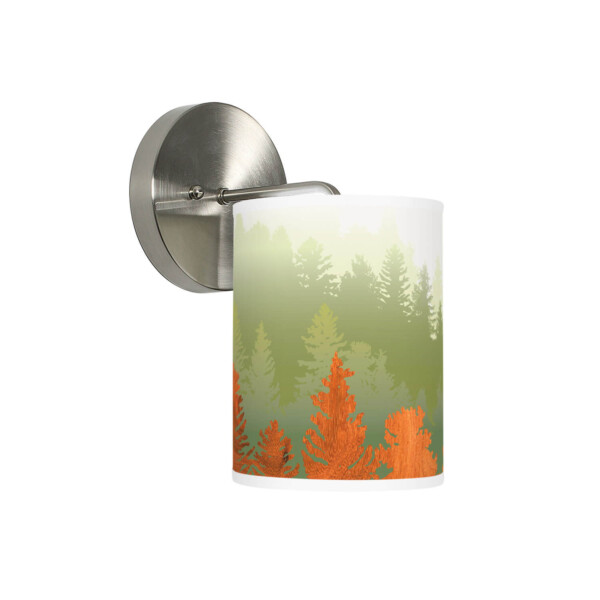treescape Printed Shade Small Column Sconce