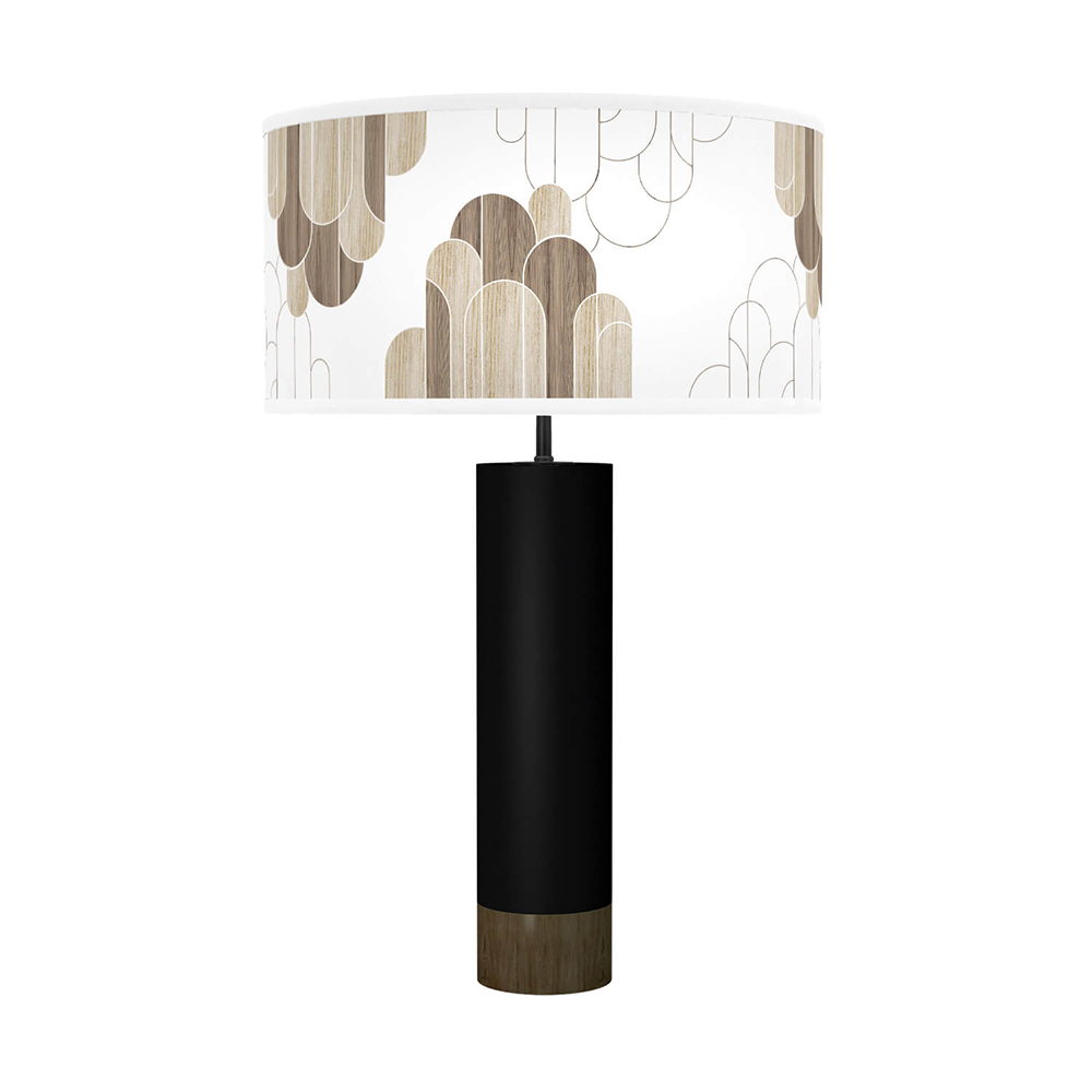 arch printed shade thad table lamp fixture jefdesigns