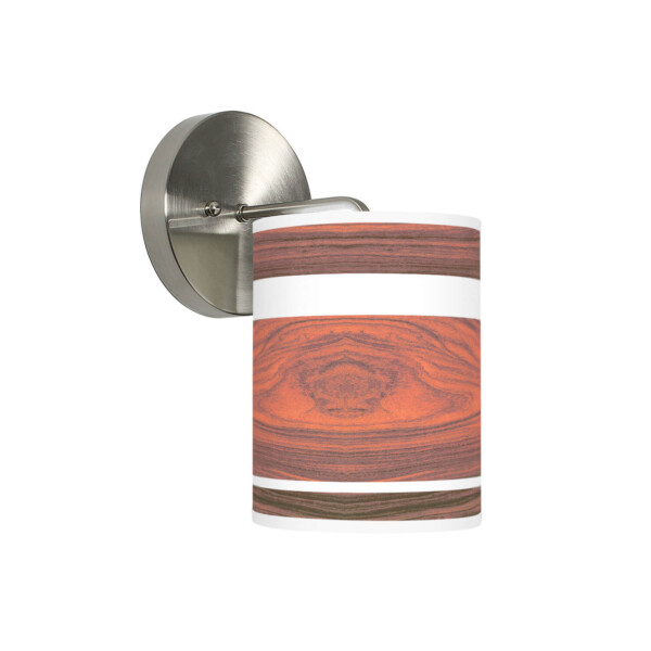 band Printed Shade Small Column Sconce