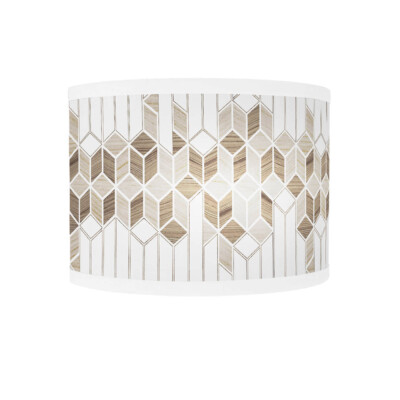 cube Printed Shade Curve Sconce