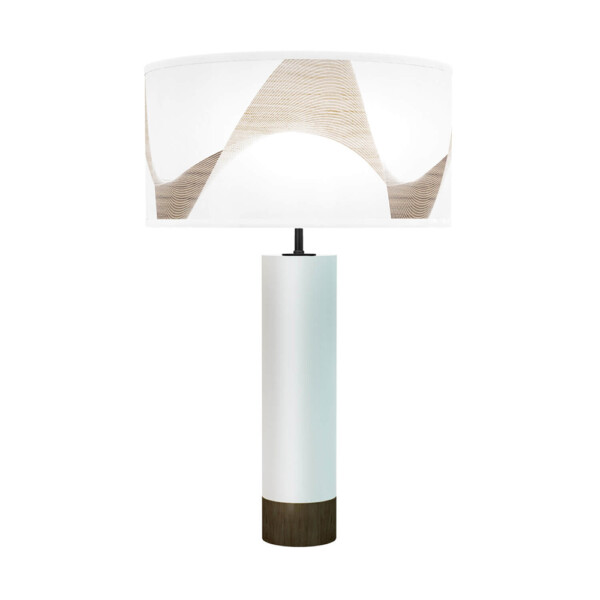 wave printed shade thad table lamp fixture
