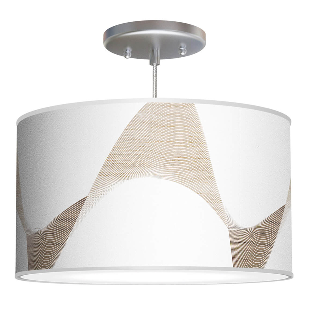 Drum shade deals pendant light