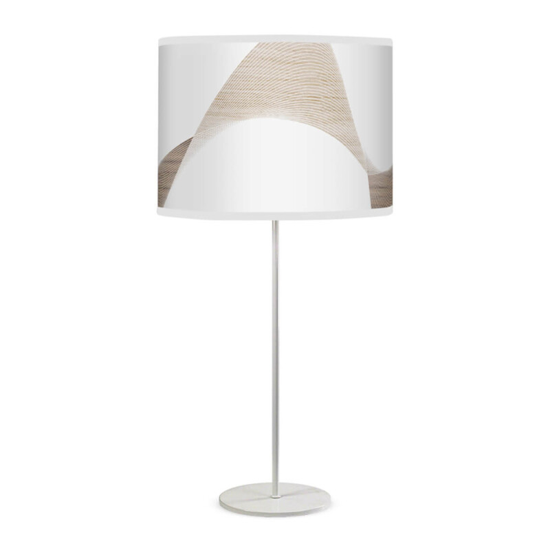 wave printed shade white tyler table lamp