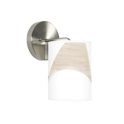 Wave Printed Shade Small Column Sconce
