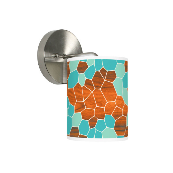 geode Printed Shade Small Column Sconce