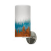 treescape pattern printed shade column wall sconce