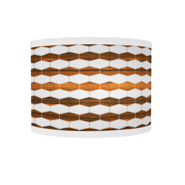 weave Printed Shade Curve Sconce