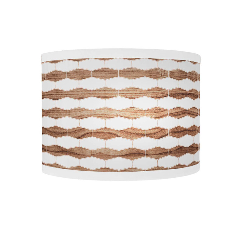 weave Printed Shade Curve Sconce