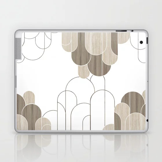 arch pattern laptop and ipad skin