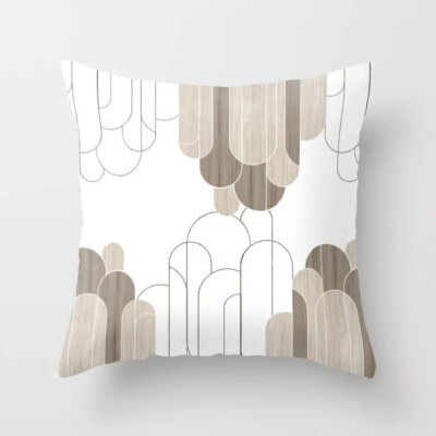 arch in wood throw pillow
