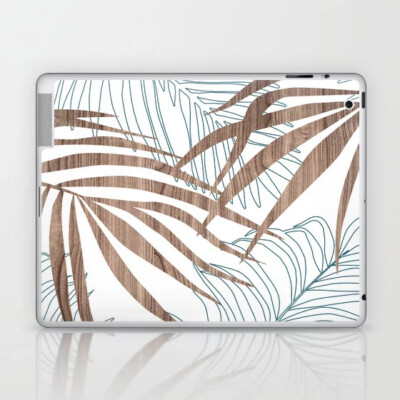 palm pattern laptop and ipad skin