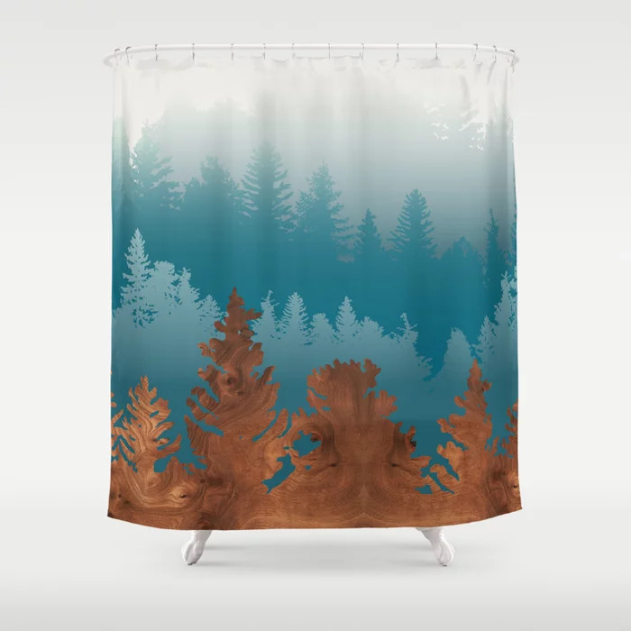 treescape shower curtain