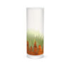 treescape green printed shade tube table lamp