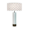 basket weave printed shade thad table lamp white