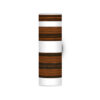 band pattern printed shade column wall sconce ebony