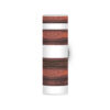 band pattern printed shade column wall sconce rosewood