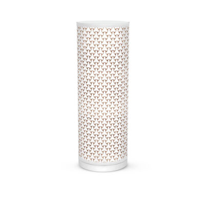 basket weave shade tube table lamp