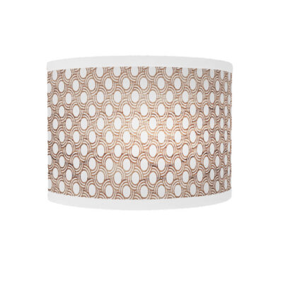 coin printed shade curve sconce