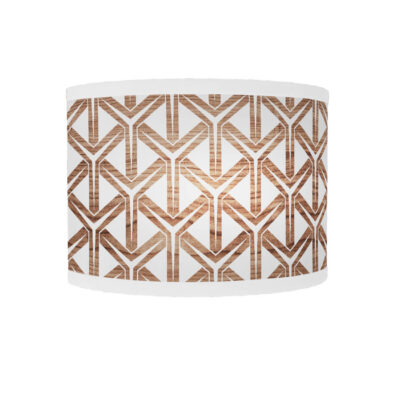 cubist printed shade curve sconce