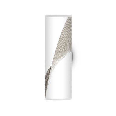 wave pattern printed shade column wall sconce